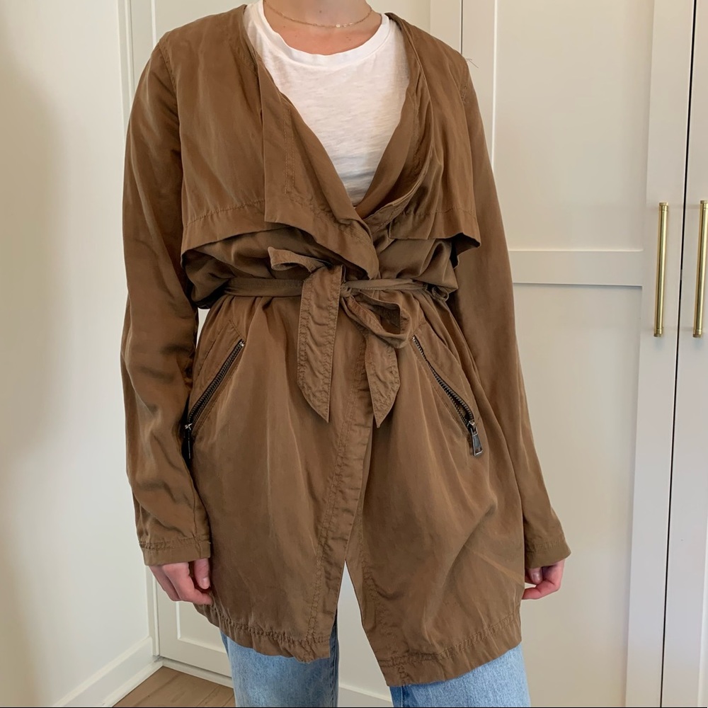 Anthropologie Draped ‘Daytripper’ Belted Trench Coat (XS)